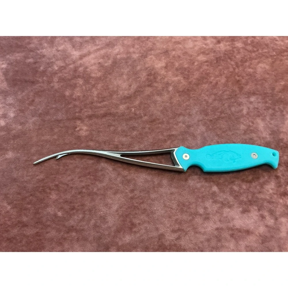 Toadfish Frogmore Shrimp Cleaner Tool 3-in-1 Seafood Deveiner Teal Blue Steel